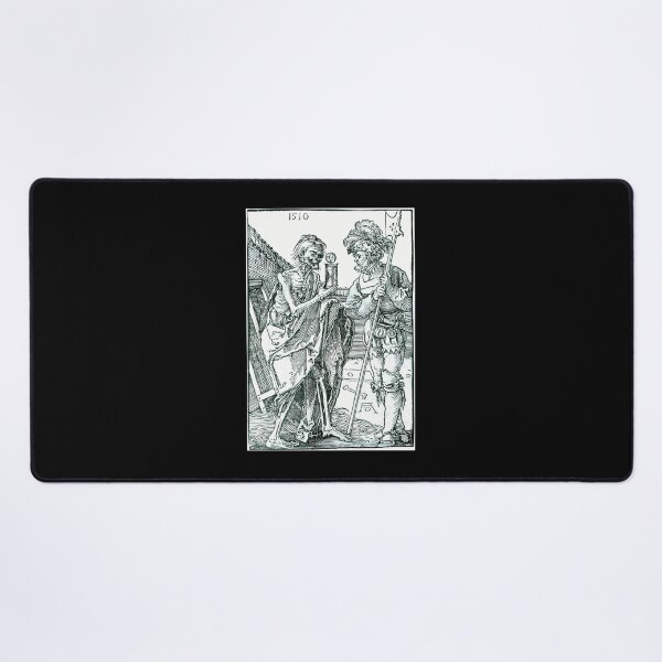 Item preview, Vintage Woodcut Death and Soldier Medieval Renaissance Art designed and sold by AsierRios.