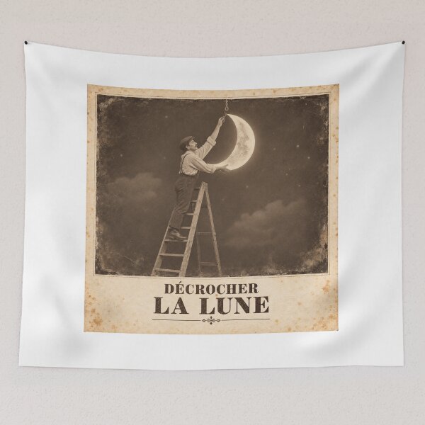 Item preview, Reaching for the moon — A little celestial craft designed and sold by Lazenco.