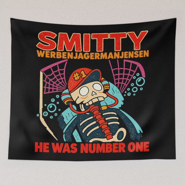 Item preview, He Was Number One Vintage, Retro Cartoon Funny Skeleton designed and sold by burrito-site.