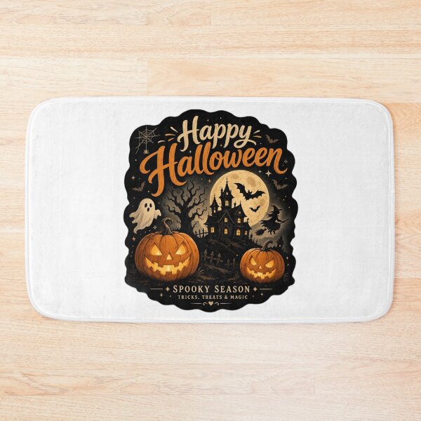 Item preview, Happy Halloween Spooky Season Watercolor Illustration designed and sold by Nela-&-Lena.