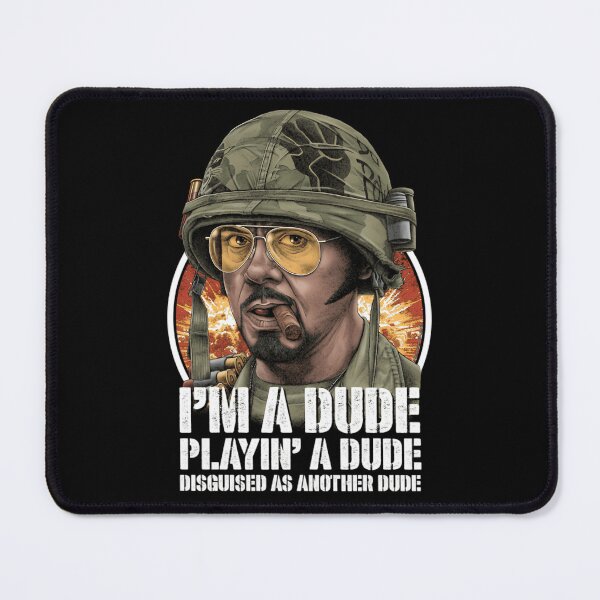 Item preview, Tropic-Thunder-Kirk-Lazarus-Cult-Classic-T-Shirt designed and sold by richellero.