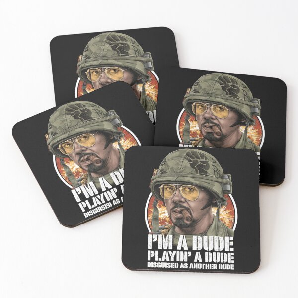 Item preview, Tropic-Thunder-Kirk-Lazarus-Cult-Classic-T-Shirt designed and sold by richellero.