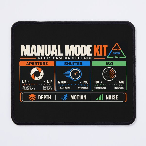 Item preview, Manual Mode Kit – Photography Settings Zipper Pouch designed and sold by astersgraphics.
