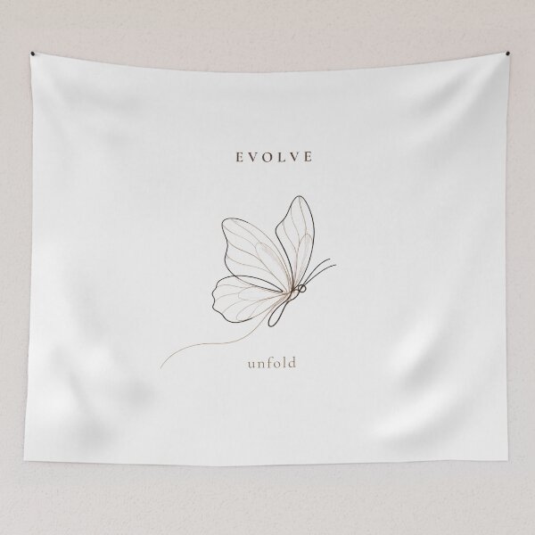 Item preview, Evolve — Butterfly Line Art designed and sold by KONVERSKIY.