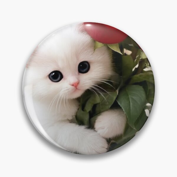 Item preview, Cute Kitten Cat Red Rose designed and sold by Freedom Line Studio.