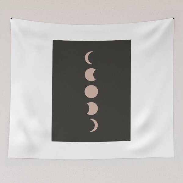 Item preview, Moon Phases Celestial Boho Print designed and sold by ChromaLens.