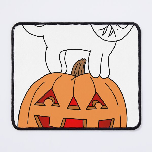 Item preview, Pumpkin Cat - white designed and sold by motherbrainart.