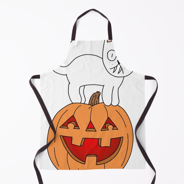 Item preview, Pumpkin Cat - white designed and sold by motherbrainart.