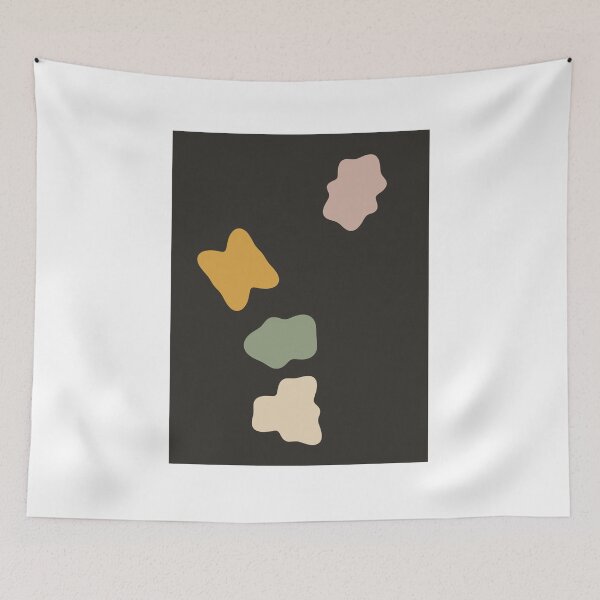 Item preview, Organic Paper Cut Shapes Abstract Print designed and sold by ChromaLens.