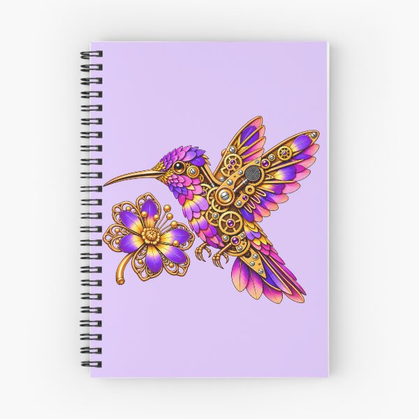 Item preview, Steampunk Hummingbird & Enchanted Flower designed and sold by Sed94.