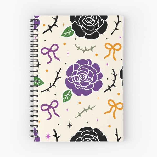 Item preview, Gothic Rose and Bow Halloween Seamless Floral Pattern designed and sold by i-have-idea.