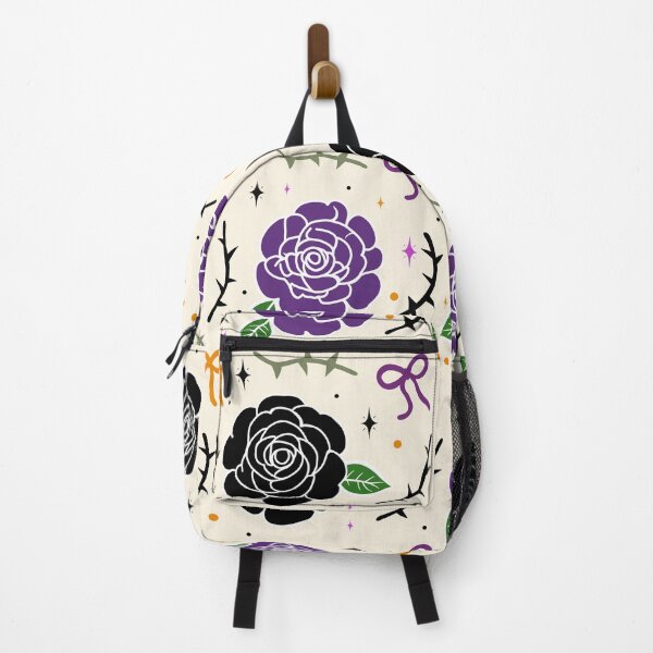 Item preview, Gothic Rose and Bow Halloween Seamless Floral Pattern designed and sold by i-have-idea.