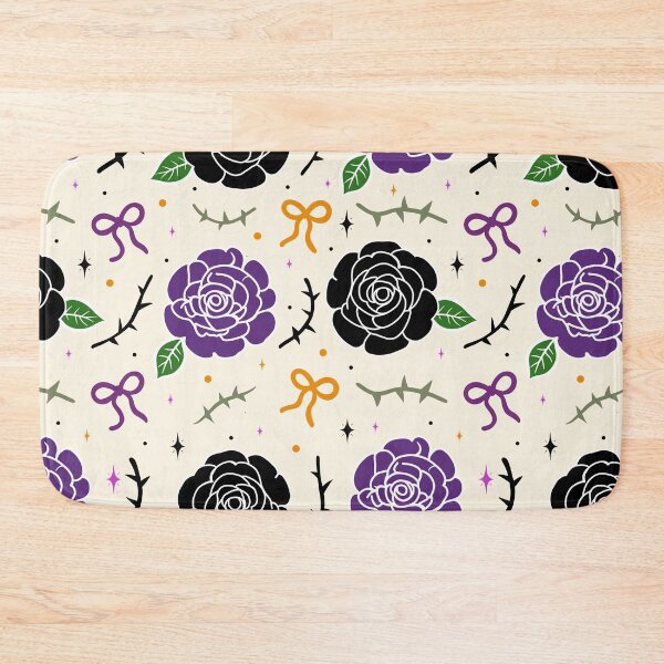 Item preview, Gothic Rose and Bow Halloween Seamless Floral Pattern designed and sold by i-have-idea.