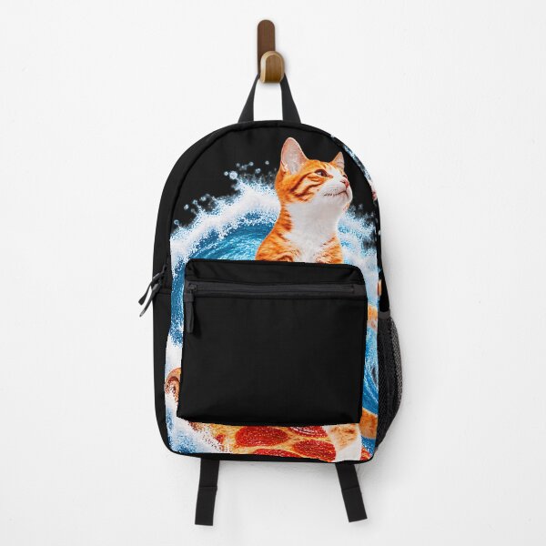 Item preview, Cat Surfing On Pizza Slice Funny Surfer Kitten Cool Wave  designed and sold by BURRITO-STUDIO.