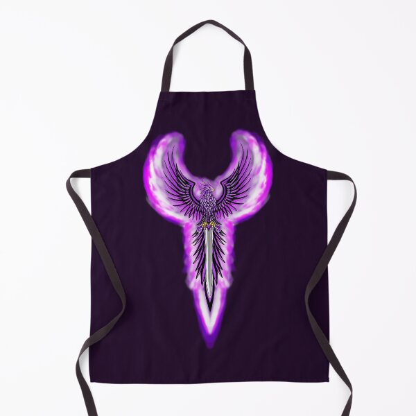 Item preview, Majestic Flaming Purple Phoenix with Sword Crest designed and sold by URSM.
