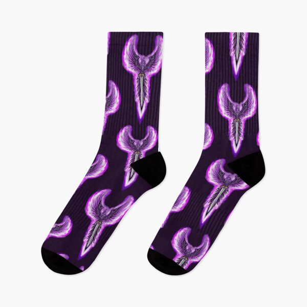 Item preview, Majestic Flaming Purple Phoenix with Sword Crest designed and sold by URSM.
