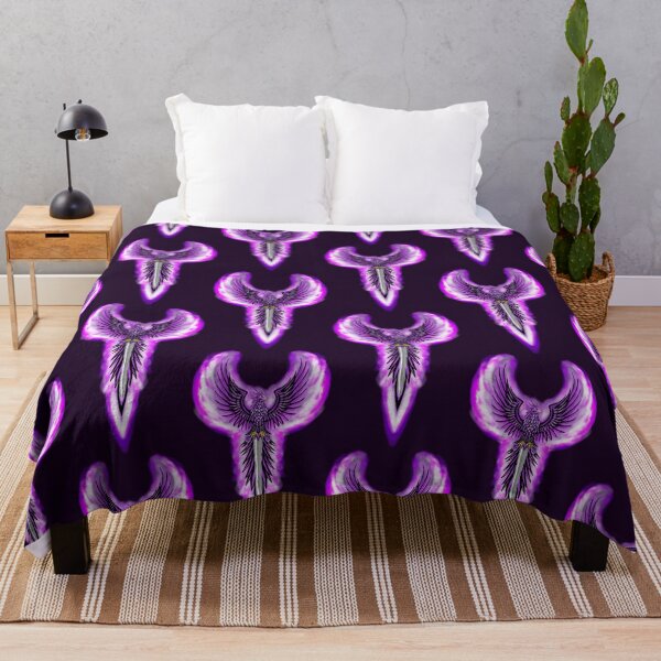 Item preview, Majestic Flaming Purple Phoenix with Sword Crest designed and sold by URSM.