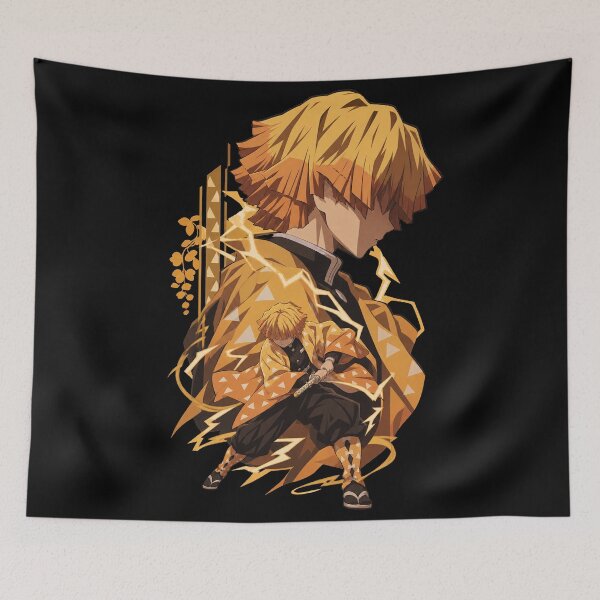 Item preview, Zenitsu Agatsuma Thunder Breathing Demon Slayer Art designed and sold by · GAMING SOUL ·.