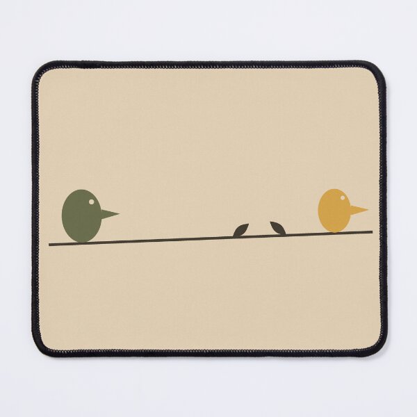 Item preview, Two Little Birds on a Wire Minimalist Print designed and sold by ChromaLens.