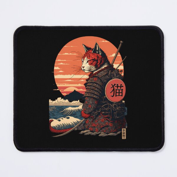 Item preview, Ukiyo-E-Samurai-Cat designed and sold by leonajen.