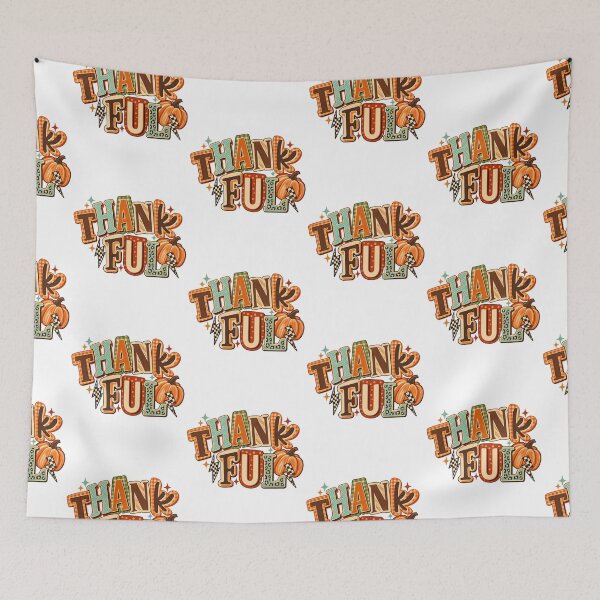 Item preview, Thankful Retro Patchwork Fall Pumpkin Thanksgiving Shirt designed and sold by KippyMcCall.