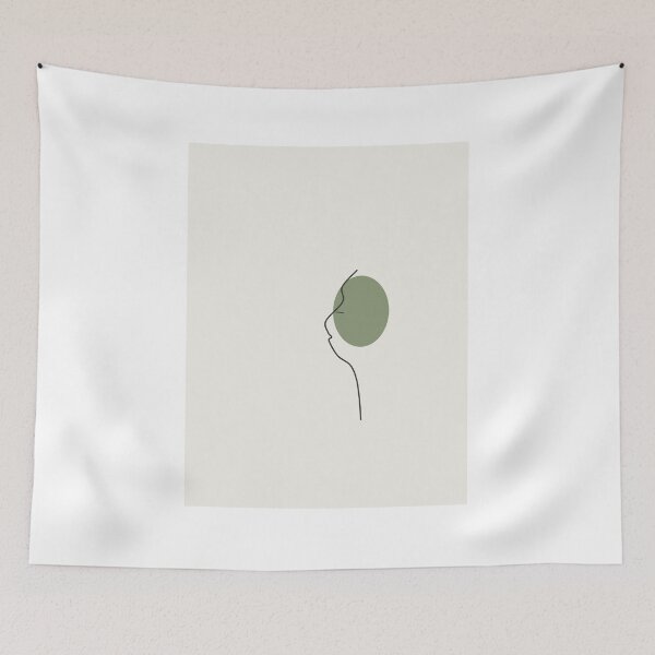 Item preview, One Line Face Portrait Minimalist Print designed and sold by ChromaLens.
