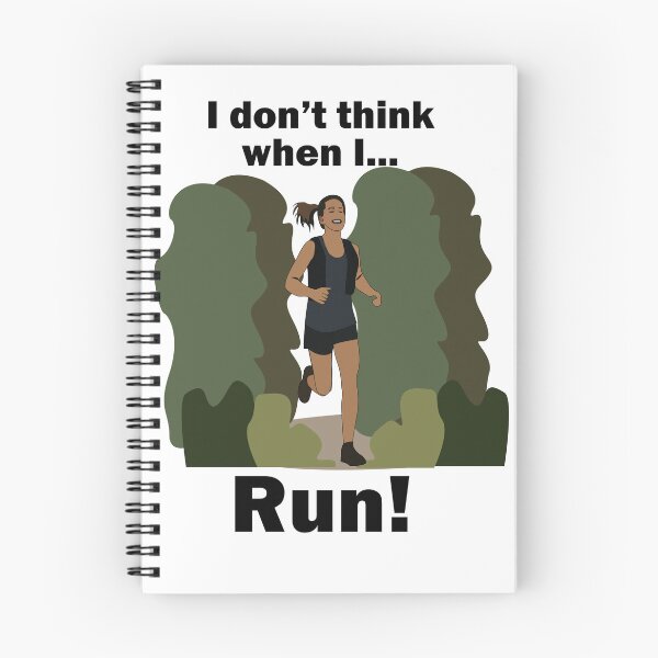 Item preview, Runner Girl I Don't Think When I Run designed and sold by Nisha Prabhu.