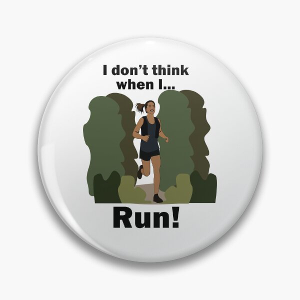 Item preview, Runner Girl I Don't Think When I Run designed and sold by Nisha Prabhu.