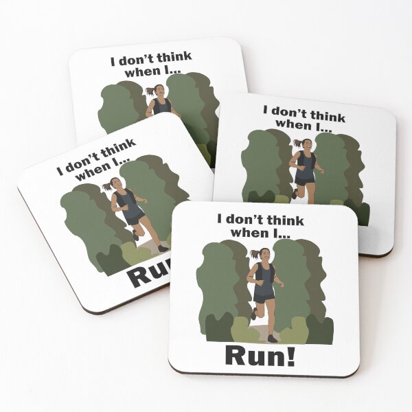 Item preview, Runner Girl I Don't Think When I Run designed and sold by Nisha Prabhu.