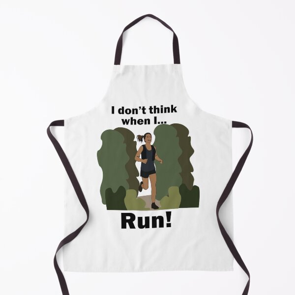 Item preview, Runner Girl I Don't Think When I Run designed and sold by Nisha Prabhu.