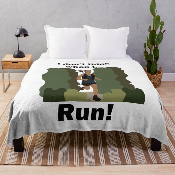 Item preview, Runner Girl I Don't Think When I Run designed and sold by Nisha Prabhu.