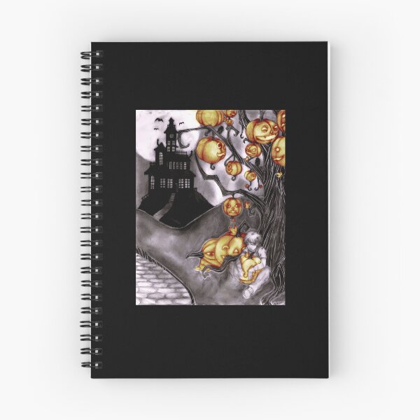 Item preview, Haunted Mansion Pumpkin Tree Spooky Night Painting designed and sold by AsierRios.