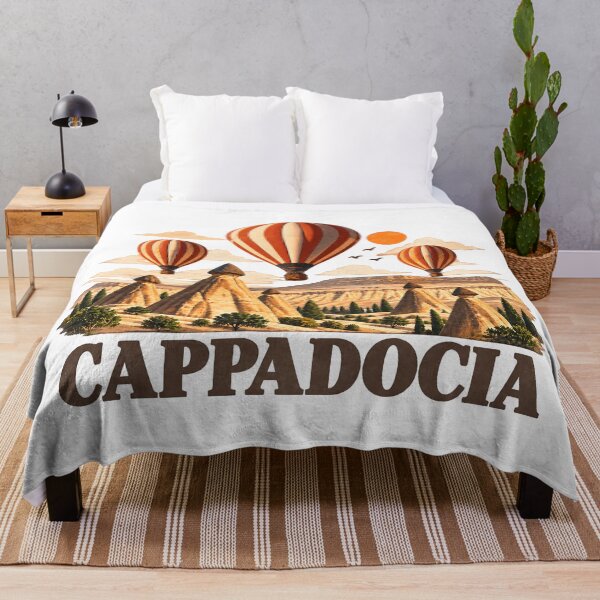 Item preview, Cappadocia Türkiye Vintage Hot Air Balloon Travel Souvenir designed and sold by altwearshop.