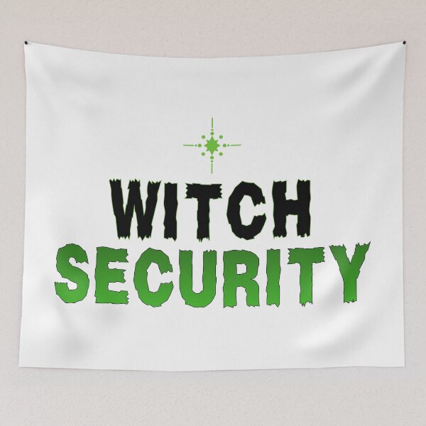 Item preview, Witch Security Gothic Halloween Design for Witches & Spooky Season Fans T-Shirt designed and sold by Teetreasure2.