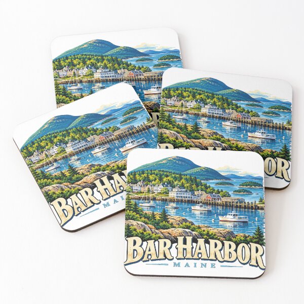 Item preview, Vintage Bar Harbor Maine Travel Souvenir Landmark Gift designed and sold by MichaeIRellov.