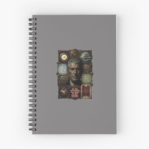 Item preview, Colorful Bourdain Inspired Portrait Art Collage-64 designed and sold by JennyEsch.