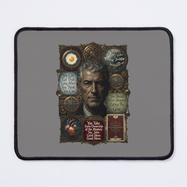 Item preview, Colorful Bourdain Inspired Portrait Art Collage-64 designed and sold by JennyEsch.