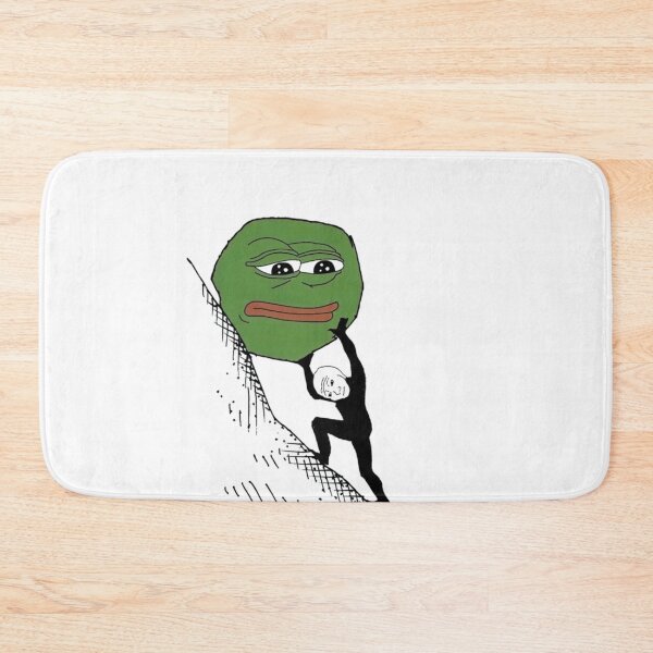 Item preview, Wojak Pepe Sisyphus Meme   designed and sold by Kathleenblairo.