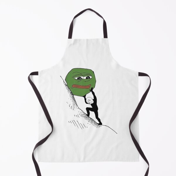 Item preview, Wojak Pepe Sisyphus Meme   designed and sold by Kathleenblairo.