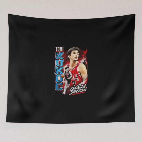 Item preview, Toni Kukoč Chicago Bulls Croatian Sensation T-Shirt-87 designed and sold by DebraMattie.