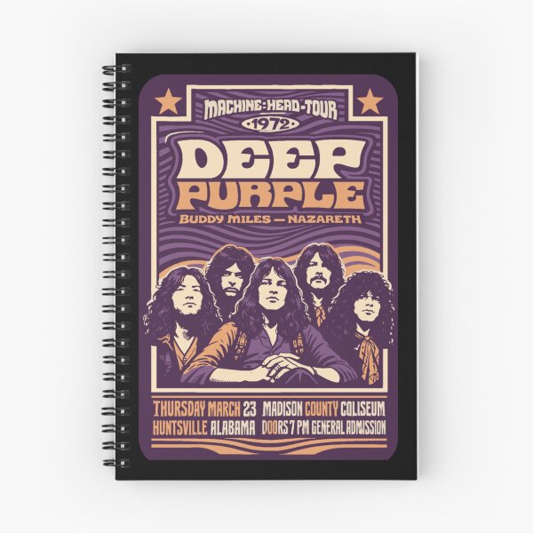 Item preview, Deep Purple Machine Head Vintage Tour Poster designed and sold by CampbellkhDesig.