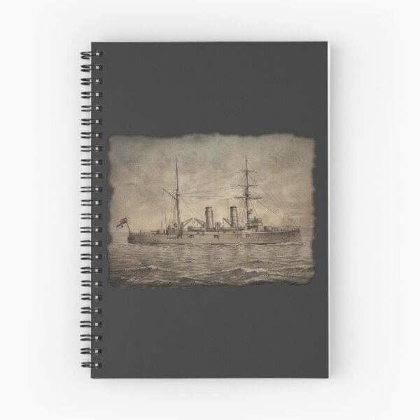 Item preview, Imperial German Battleship SMS Ägir Art Print: Kaiserliche Marine Warship on Burnt Parchment Poster designed and sold by FreiherrPK.