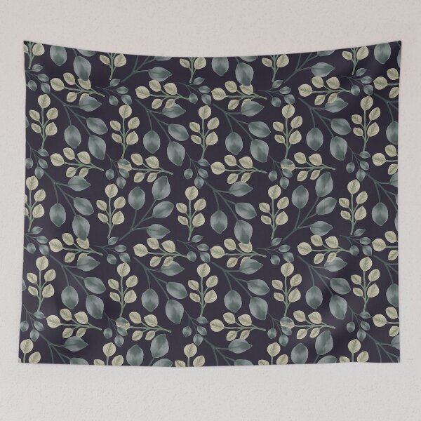 Item preview, Botanical Foliage Dusty Amethyst Seamless Pattern Art designed and sold by ​Jyoti Digital Artist.