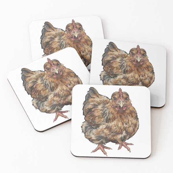 Item preview, Fluffy Brown Hen Illustration designed and sold by Deilage.