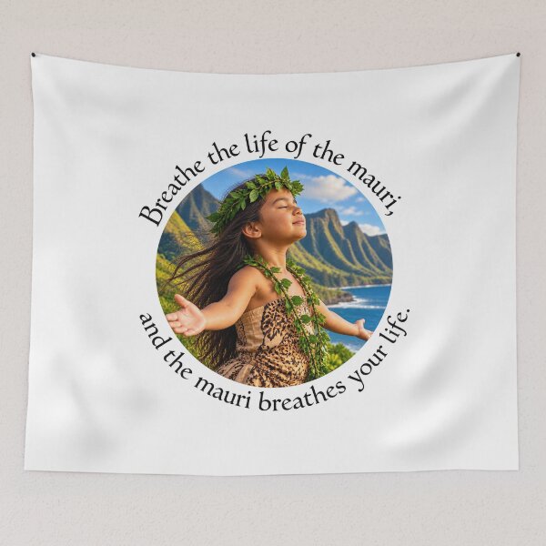 Item preview, Maori Vitality Proverb - Breathe the life of the mauri | Pacific Art designed and sold by ShakaLife.org.