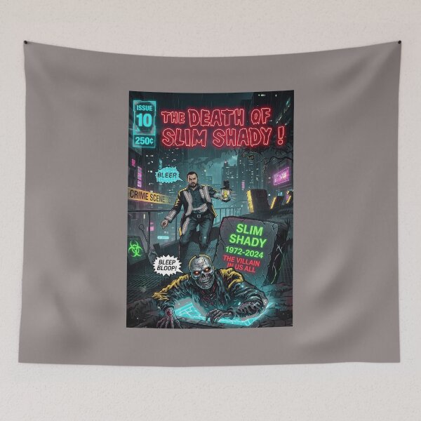 Item preview, Comic Cover Style Death of Slim Parody Graphic-79 designed and sold by Jorrimmer.