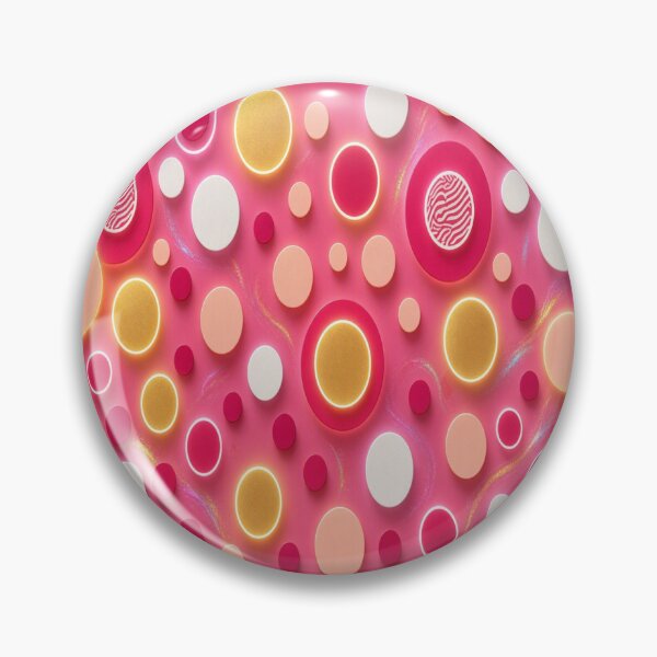 Item preview, Kawaii Anime Big Eyes Butterfly - Y2K Pop Art Pink Neon Circle Pattern designed and sold by Breezes-of-Ida.
