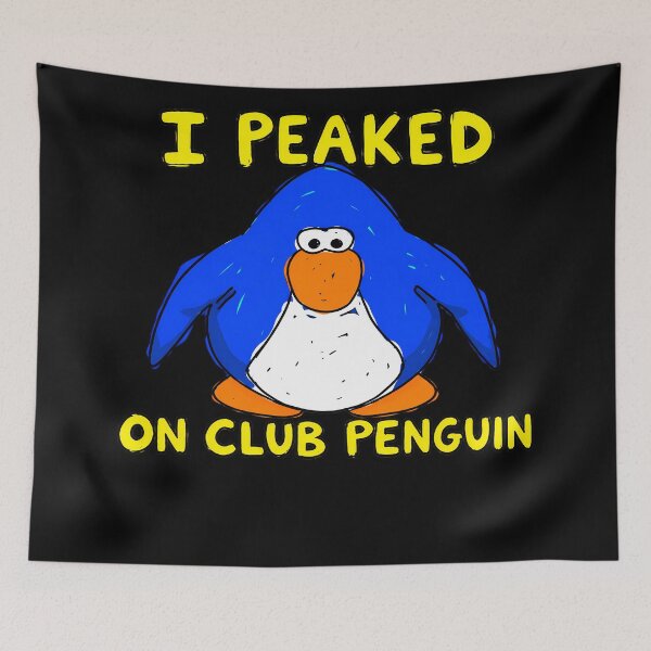 Item preview, I peaked on club penguin designed and sold by burrito-site.