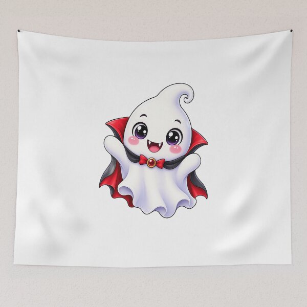 Item preview, Cute Kawaii Vampire Ghost Halloween Spooky Bat designed and sold by Pixanova.