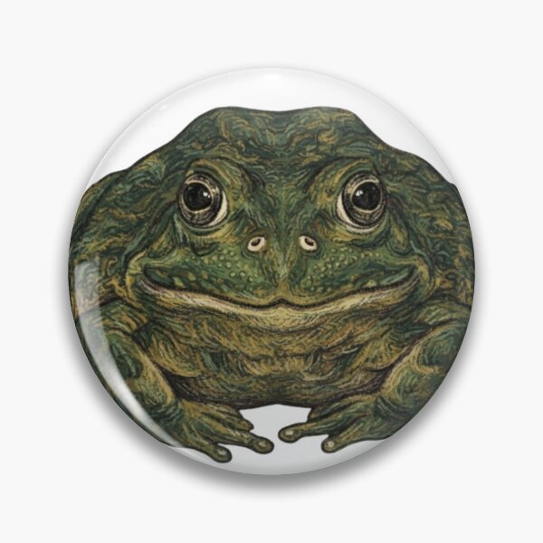 Item preview, Big Green Frog Portrait Illustration designed and sold by Deilage.